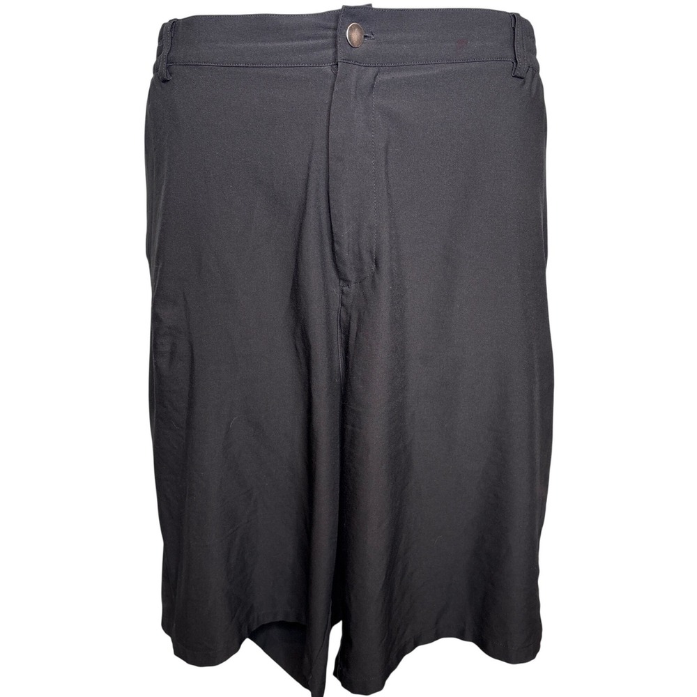 Mens Black Performance Shorts Sz XXXL Breathable Gorpcore Elastic Waist Techwear